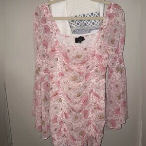 Vici Pink Floral Mini Dress, NWOT, Size Small